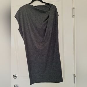 Helmut Lang asymmetric cown neck dress size s/p
